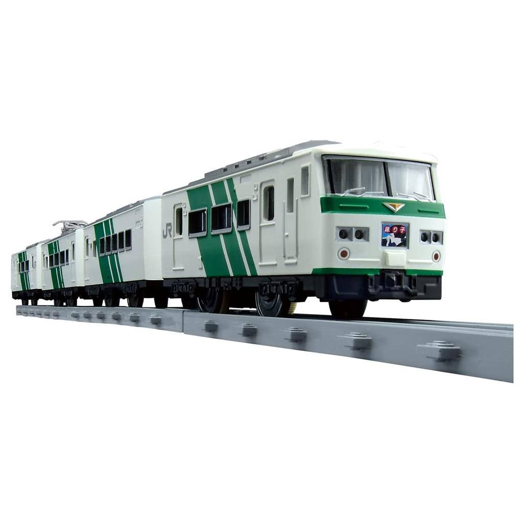 Takara Tomy Plarail Real Class 185 Series Limited Express Train Green Toy Awards 2023 High Target Toy Category Excellence For Men (Odoriko - Stripe)