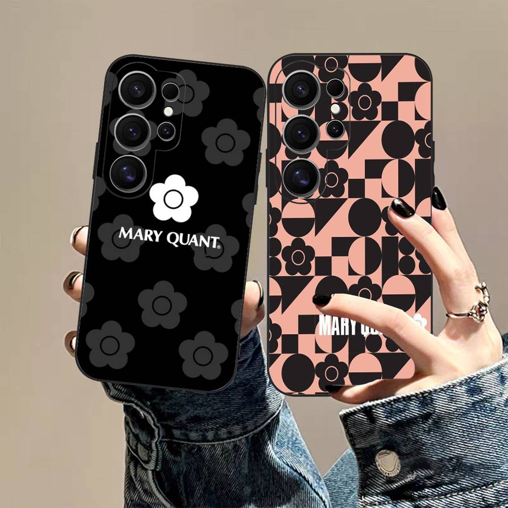 Fashion M-Mary Q-Quant Phone Case For Samsung S 24 Fe 25 Ultra Plus 20 Lite 21 30 22 23 24 22 Ultra 5G Fundas