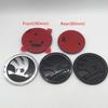 AAAAD1 90mm 80mm FIT for SKODA Octavia Kodiaq Karoq Car Front Head Hood Bonnet Emblem Rear Tail Trunk Sticker Badge Styling Accessories