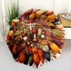Autumnal Fungi Leaves Compact Travel Automatic Umbrella with 8-Rib Lightweight All-Season Use Stylish Accessory Perfect Gift for Women/Men