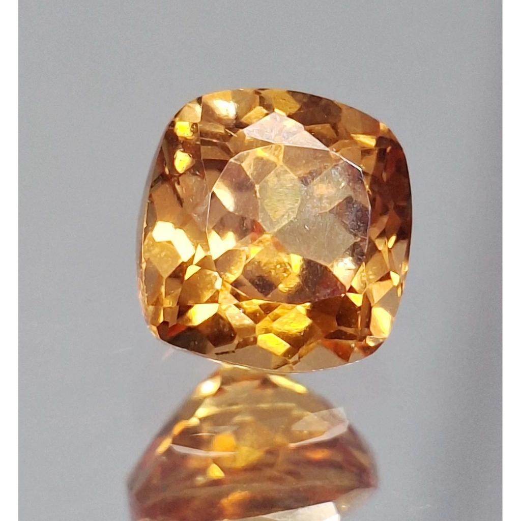 Natural Padparadscha Sapphire 6-8 Ct Cushion Cut Certified Fabulous Gemstone
