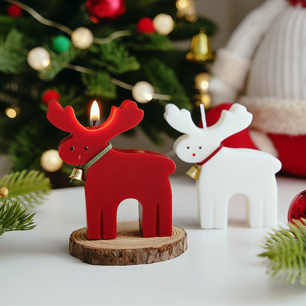 Christmas Scented Candle Simulation Elk Shape Gift Indoor Fragrance