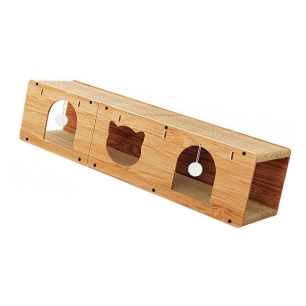 Tunnel with Scratch Pad And Interactive Ball for Home Cats