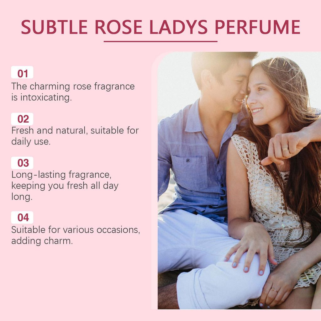 Enchanting Rose Floral Fresh Powder Perfume With Alluring Scent For Women