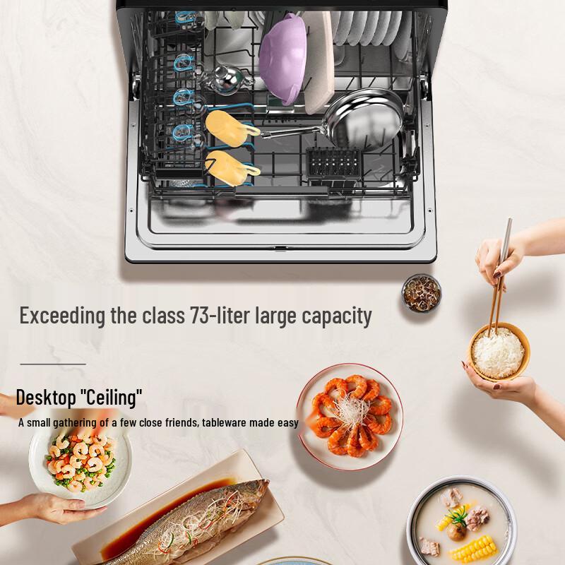 Haier Small Seabell Compact Countertop Dishwasher with UV Sterilization CN plug (adapter included)
