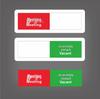 Acrylic Sliding Occupied/Vacant Toilet Door Sign with Magnetic Adhesive