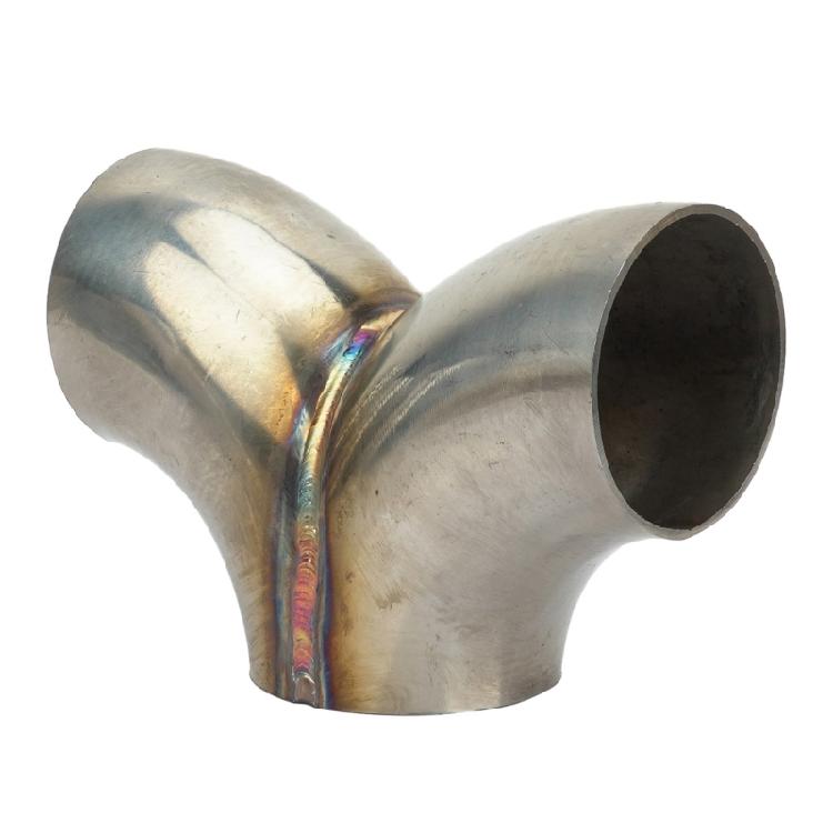 Corrosion Resistant Exhaust System Y Connector 4 Standard Size Optimized Fluid Dynamics For Enhances Engine Power Output