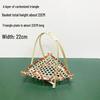 Hand-Woven Bamboo Triangular Basket