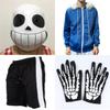 Stylish Game Undertale Sans Cosplay Costume Hoodie Set With Gloves And Stockings