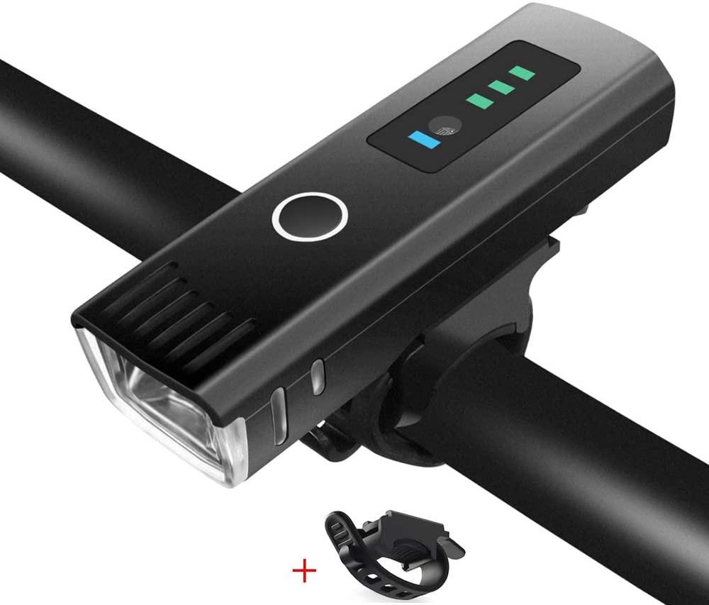 USB Rechargeable Bike Light Induction Bike Headlight Cycling Safety Flashlight