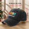 PERIODICALLY Personalized Slogan Printed Baseball Cap Classic Washed Old Retro Peaked Cap Soft Top Comfortable Adjustable Sun Visor