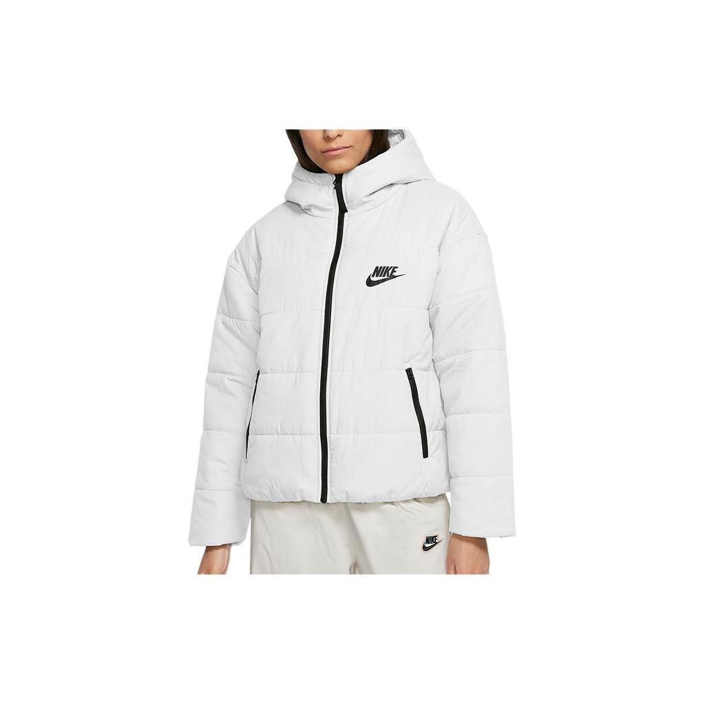 Nike Kapuzenjacke mit Logoprint Kurze Baumwolljacke Damenjacken Weiß CZ1467-100
