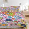 Cartoon Characters Bedding 3 Piece Set HD Print Duvet Cover Pillowcases for Teens Adult Bedroom Decoration Christmas Gift