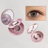 Eyelash Storage Box 2 Layers Circle Eyelash Box With Mirror Empty Travel Eyelash Storage Case Organizers