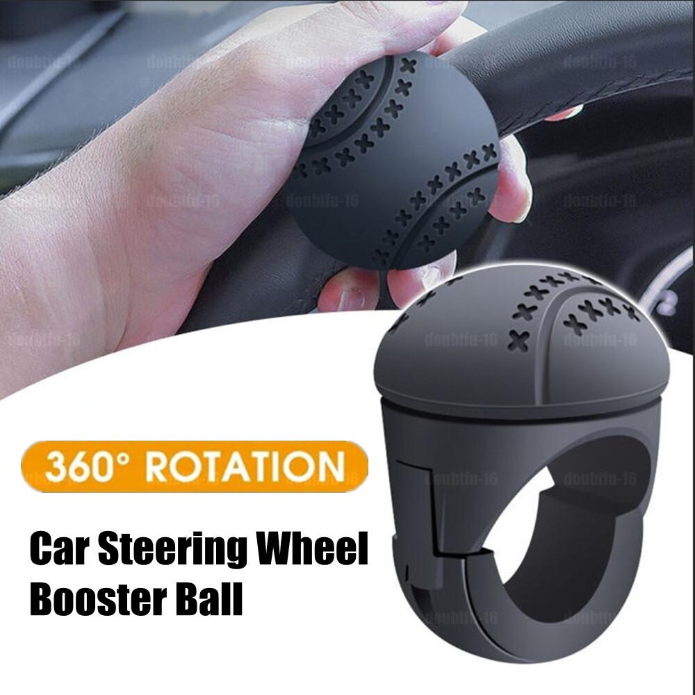 360° Rotation Black Car Steering Wheel Handle Aid Truck Booster Ball Universal