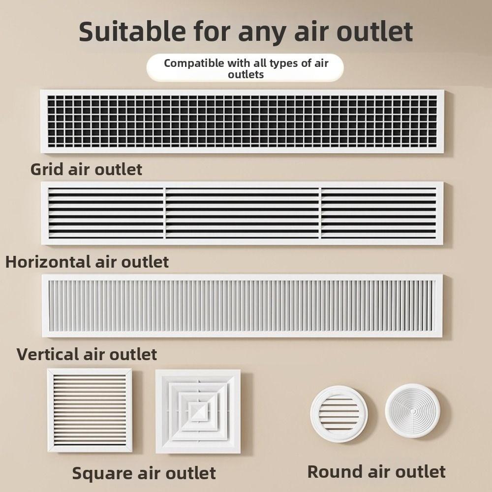 1/3Pcs Windmill Shaped Air Conditioning Ventilator Wall Mounted Air Conditioner Windshield For Home