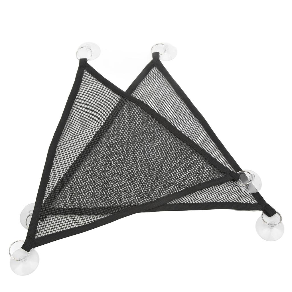 2Pcs Triangular Bearded Dragon Hammock Soft Replaceable Lizards Hammock with Suction Cup for Reptiles HamstersS