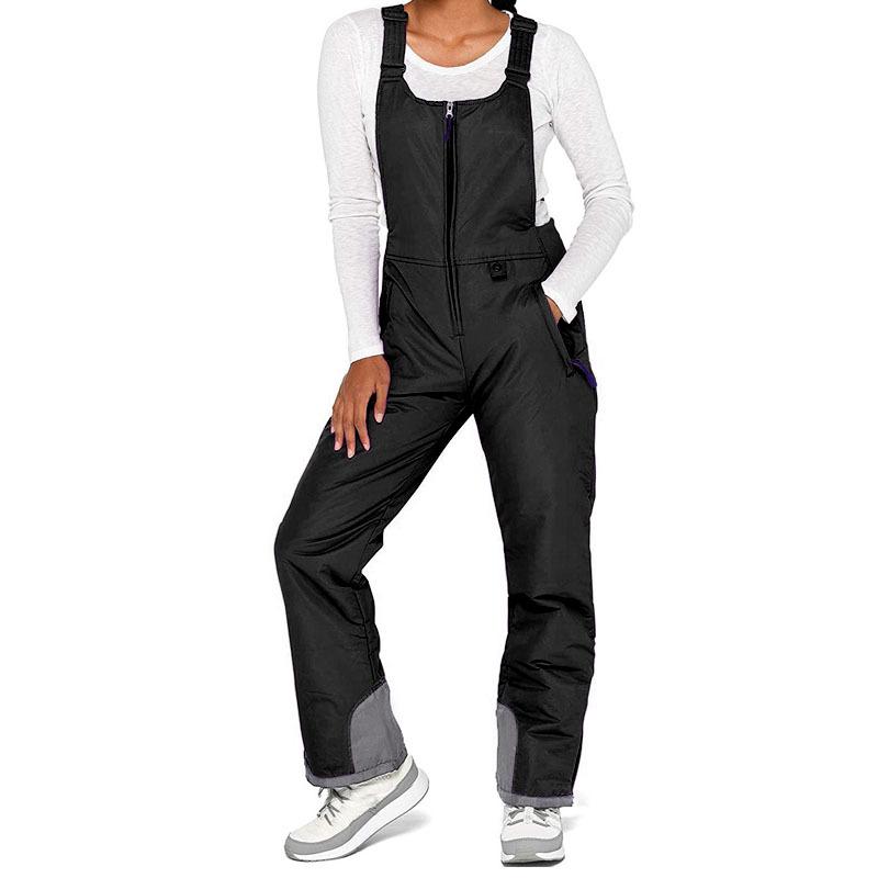 Unisex Waterproof Quick-Dry Ski Pants with Straps: Windproof, Warm, Thickened Outdoor Cotton Pants