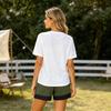 Women's Fashion Casual Elastic Waistband Pocket Drawstring Shorts