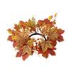 Fall Candle Rings Pillar Candle Holder Halloween Party Supplies Autumn Candle Rings for Party Festival Living Room Wedding Cafe