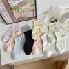Socks Summer Thin Solid Color Short Tube Confinement Socks Tide Loose Boat Socks Crimped Wide Mouth Socks Cotton