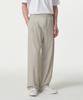 Musinsa Standard Cooling Deep Tuck Wide Elastic Waist Pants [Dusty Cream]