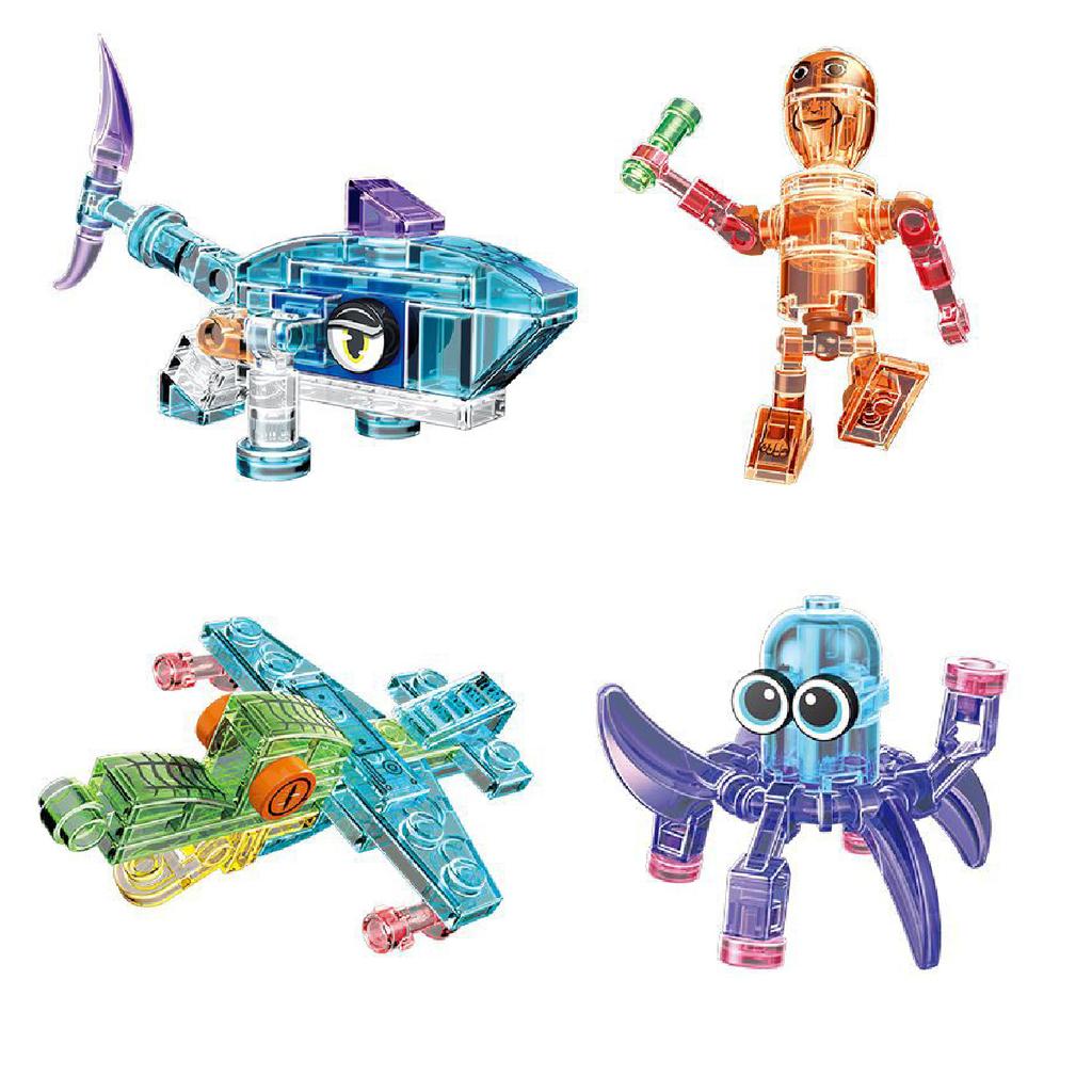 NEW Cute Style Tralalelo Tralala Figure Block Toy Tungtungtung Italian Brainrot Al Tralalero Tralala Building Blocks Blind Box