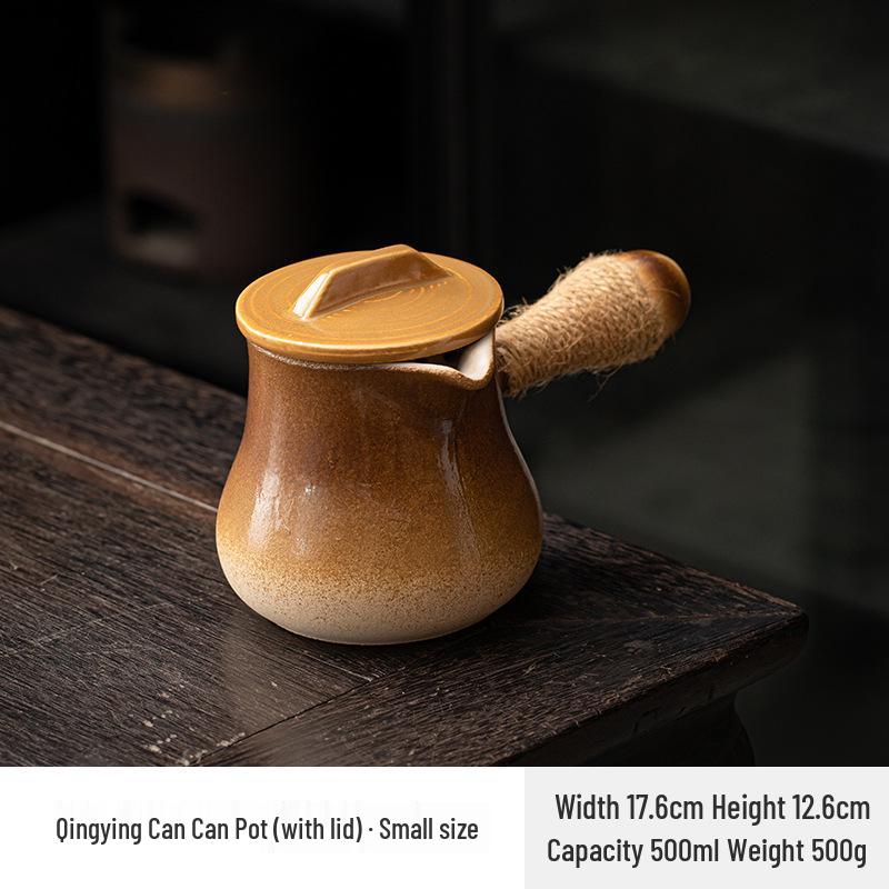 Stove-Side Tea Pot Set: Outdoor Tea Brewer, Baking Milk Tea Pot, Charcoal Grill Stove, Open Flame Clay Pot