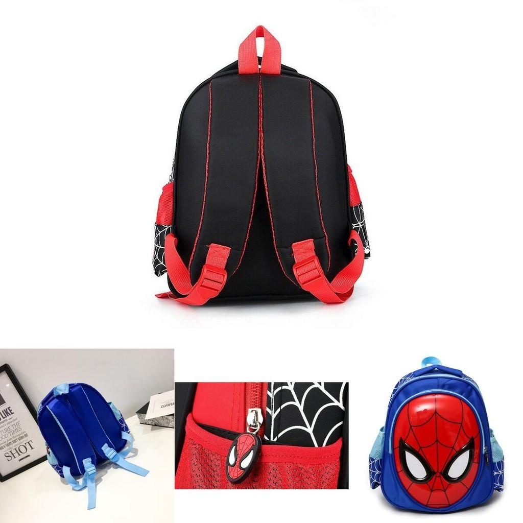 Vibrant Boys' 3d Spiderman Backpack With Adjustable Padded Straps For Comfortable Use