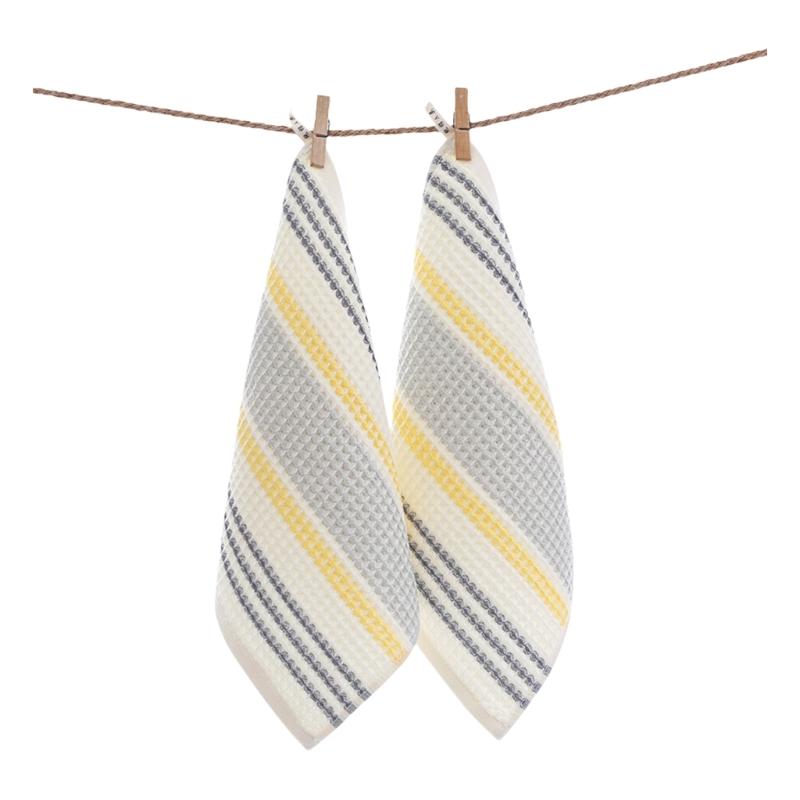 

Хлопковые мочалки с вафельным узором, нежные к коже и удобные для переноски, банное полотенце, утолщенное бытовое полотенце жёлтый