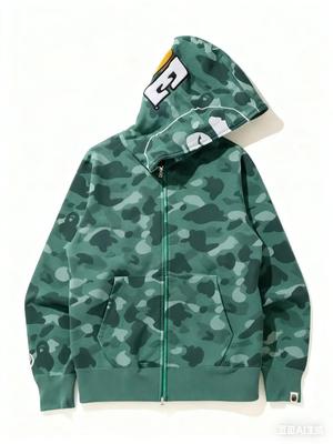Printed Sports Cardigan With Zip,up Hoodie