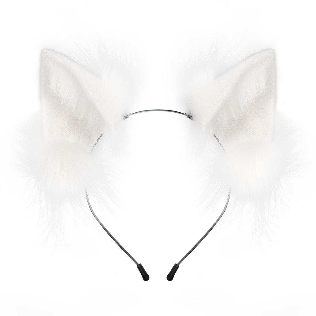 Plush Fox Animal Ear Headband Cute Cos Jackal Simulation Plush Prop Accessories Headband Headband