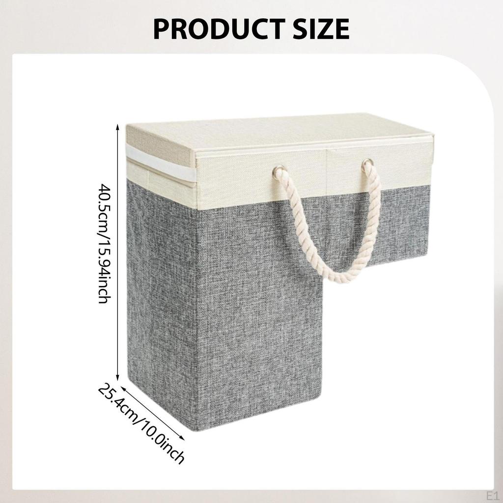 Foldable Staircase Basket with Handle Large Stair Organizer Storage Bin