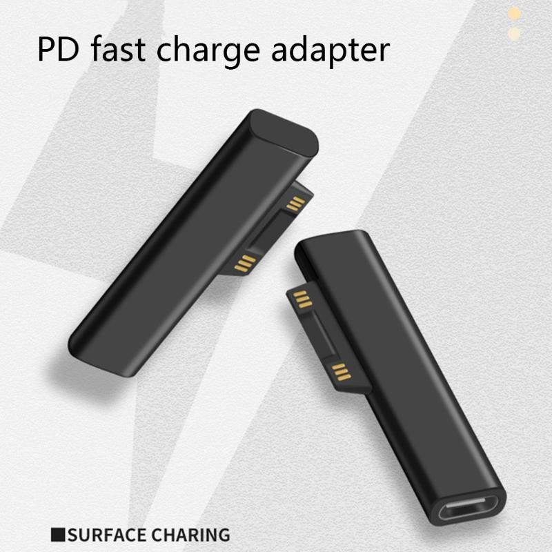 Type-C Female PD Converter USB C Adapter for Microsoft Surface Pro 3/4/5/6