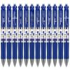 Deli S01 Ret Retractable Quick-Dry Gel Pen, Ink Blue 0.5mm, 24-Count