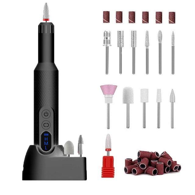 Portable Electric Nail File and Manicure Set