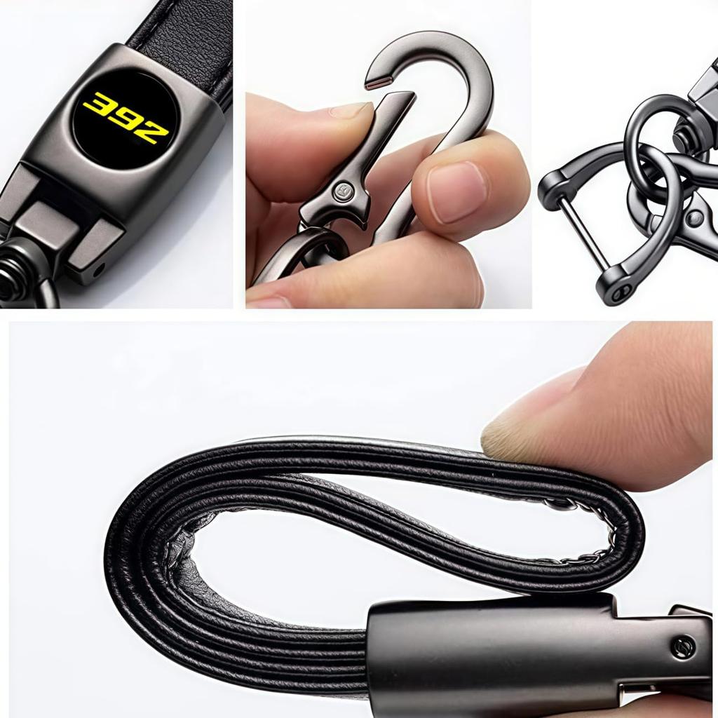Silicone 392 key fob cover with Key chain Compatible with Charger Durango Challenger RAM 5 buttons (yellow)