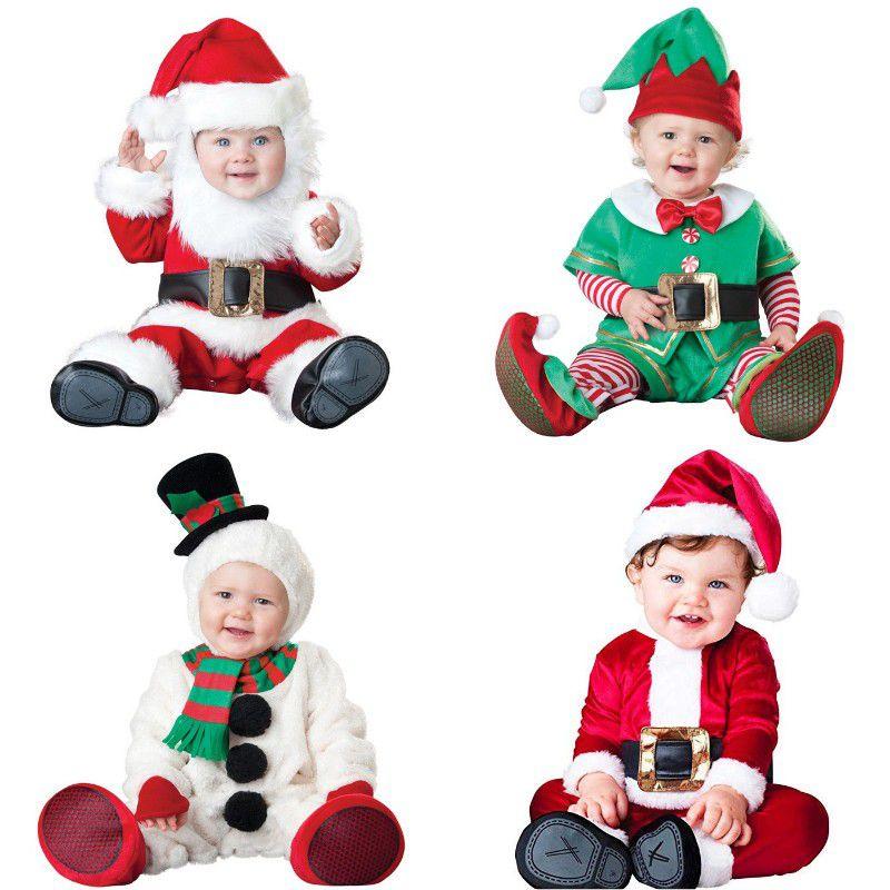 Costum Cosplay Copii Claus Santa Elf Om de Zăpadă Băieți Fete Copil Mic Petrecere Crăciun