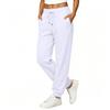 Women's Loose Fit Sweatpants with Elastic Waistband and Cuffed Hem for Casual and Athletic Wear