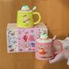 Birthday Gift Cute Cartoon Boy Mug Girl Gift Box Couple Ceramic Coffee Drinking Cup