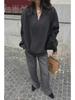 Autumn Old Money Loose Knit Cardigan Sweater