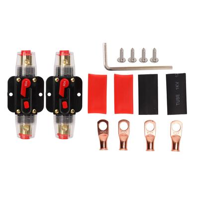 12?Disjoncteur en ligne 24 V avec porte-fusible à réinitialisation manuelle, cosses de batterie, gaines thermorétractables pour voiture
