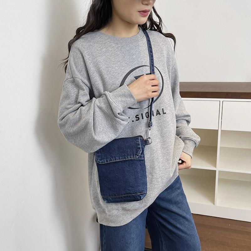 Korean Style Top Handle Bag Japanese Denim Casual and Simple Commuting Bag Fashiable and Versatile Women Crossbody Bag