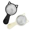 Cat Shaped Flour Sieve Detachable Plastic Handle Colander Cute Fried Filter  Straining Tea
