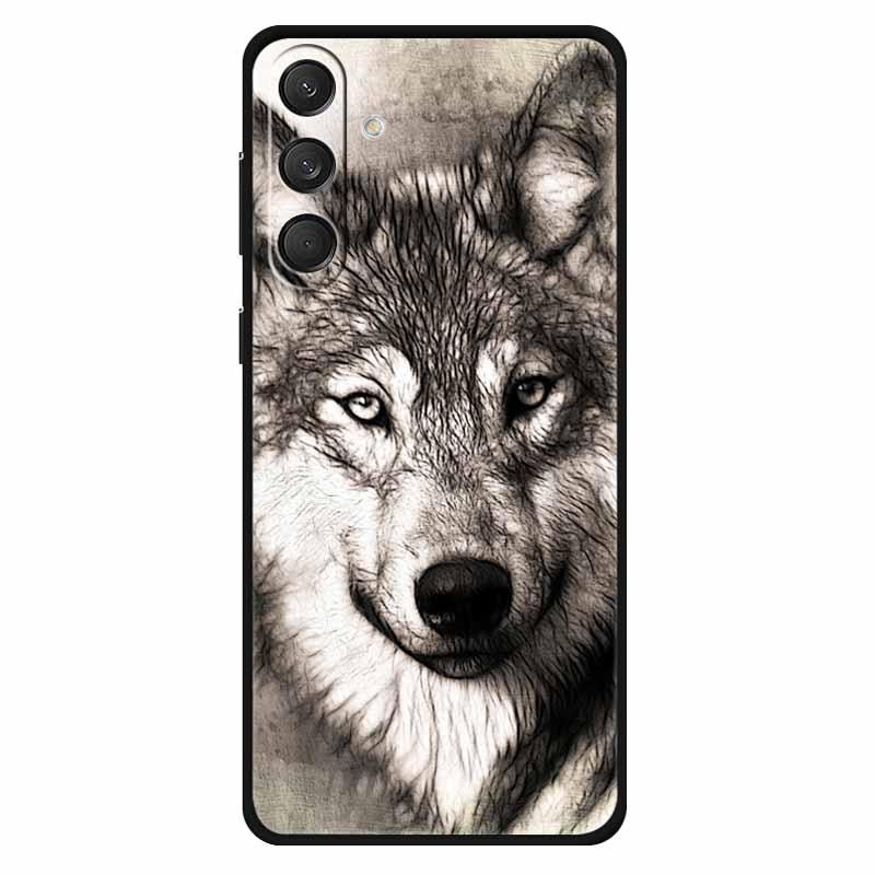 For Samsung M55 5G Case Soft Silicone Lovely Cat Fashion Phone Cover For Samsung Galaxy M55 Cases Bumper on for GalaxyM55 Lion