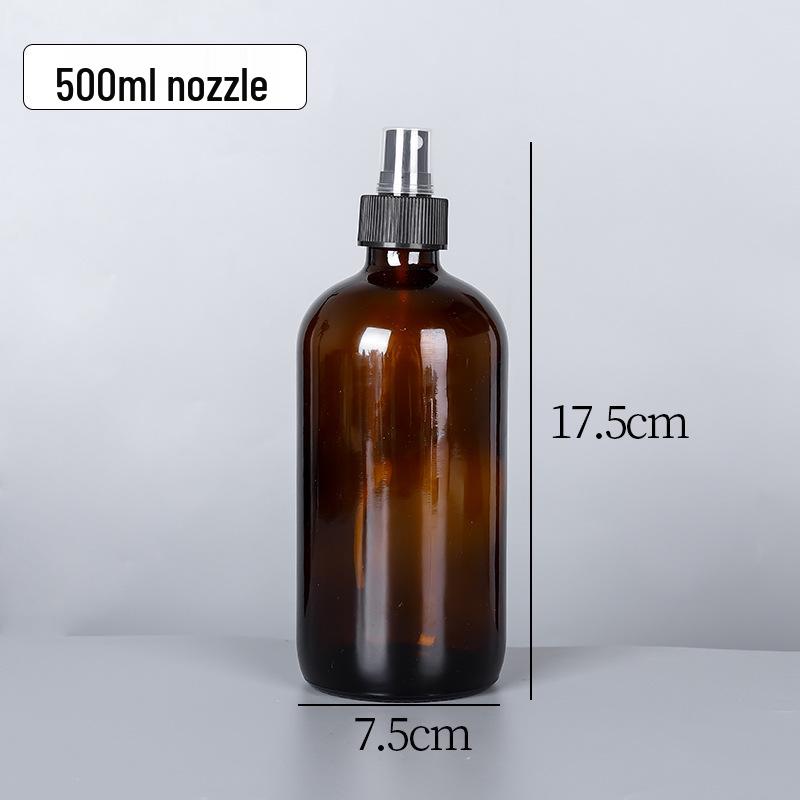 Brown Glass Spray Bottle 500ml/1000ml: Multi-Specification Lotion & Essential Oil Dispenser