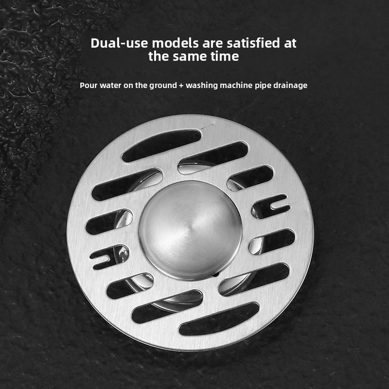 Floor Drain Cover, Deodorant Stainless Steel Cover, Kitchen Sewer Cover, Bathroom, Washing Machine Round Cover, Balcony Floor Drain