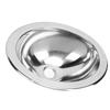Single Bowl Bar Sink 340 X 270 X 120mm Polished Stainless Steel Kitchen Sink with 40mm Drain Hole for Boat Caravan RV