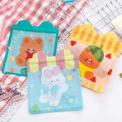 Cute Food Zip Lock Bag Cute Rabbit Bear Candy Cookie Packaging Bags Wedding Birthday Party Decorations Gift Wrapping Supplies