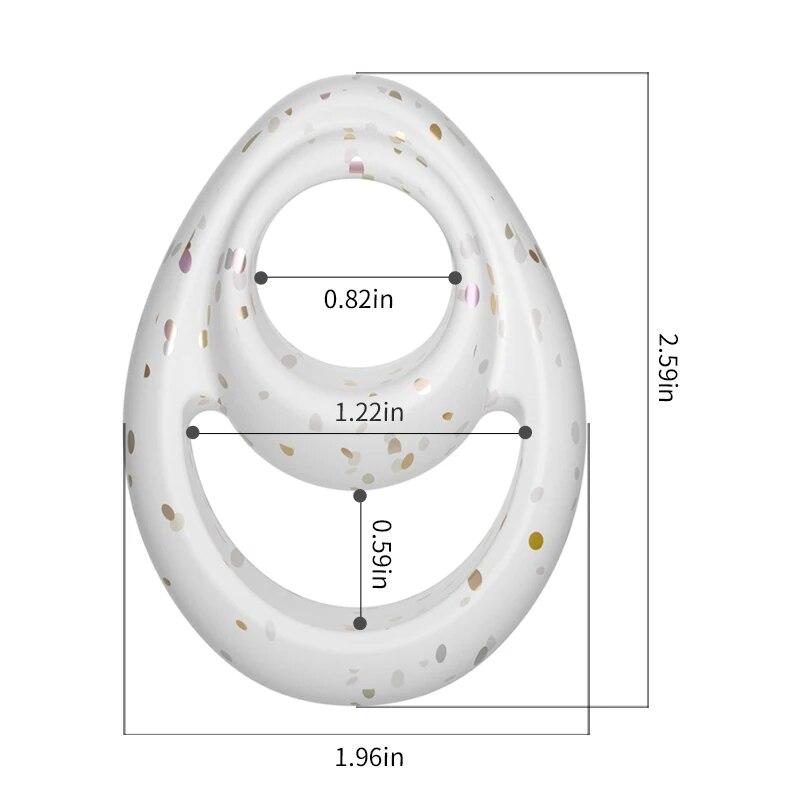New Two-hole Semen Lock Ring Delay Penis Ring Dick Enlargement Long Lasting Silicone Cock Ring Sex Toys For Couples Flirt Adults